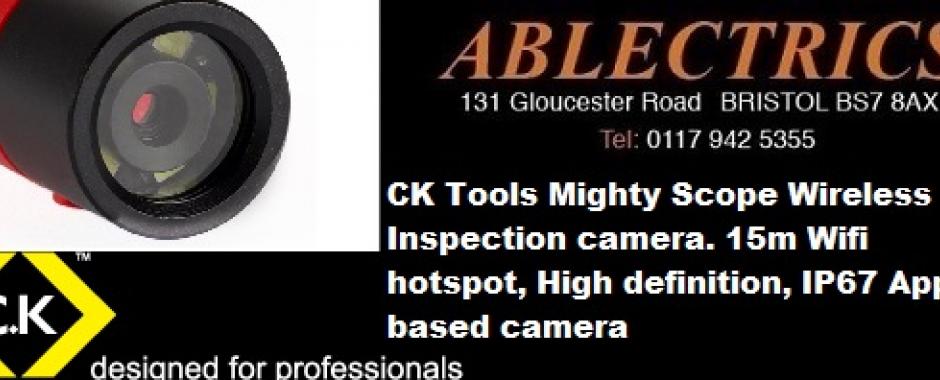 CK Tools, CK international, CK Mighty Scope, mighty scope, wireless inspection camera, 