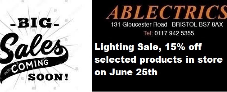 lighting sale bristol, lighting sale, bristol lighting, reduced lighting, rako home automation, evonivcs built in fires, project ev car chargers