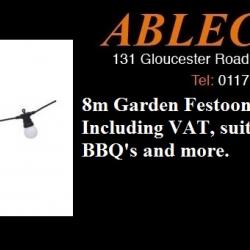 garden party lights, festoon lights,