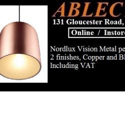 nordlux pendant, metal pendant, nordlux vision, nordlux vision pendant, nordlux copper pendant, nordlux black pendant, black vision, copper vision