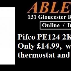 fan heater, 2kw heater, heating bristol, electrical appliances bristol, pifco heating, pifco heater, fan heating, thermostat controlled, 2000w, 2000 watts, 