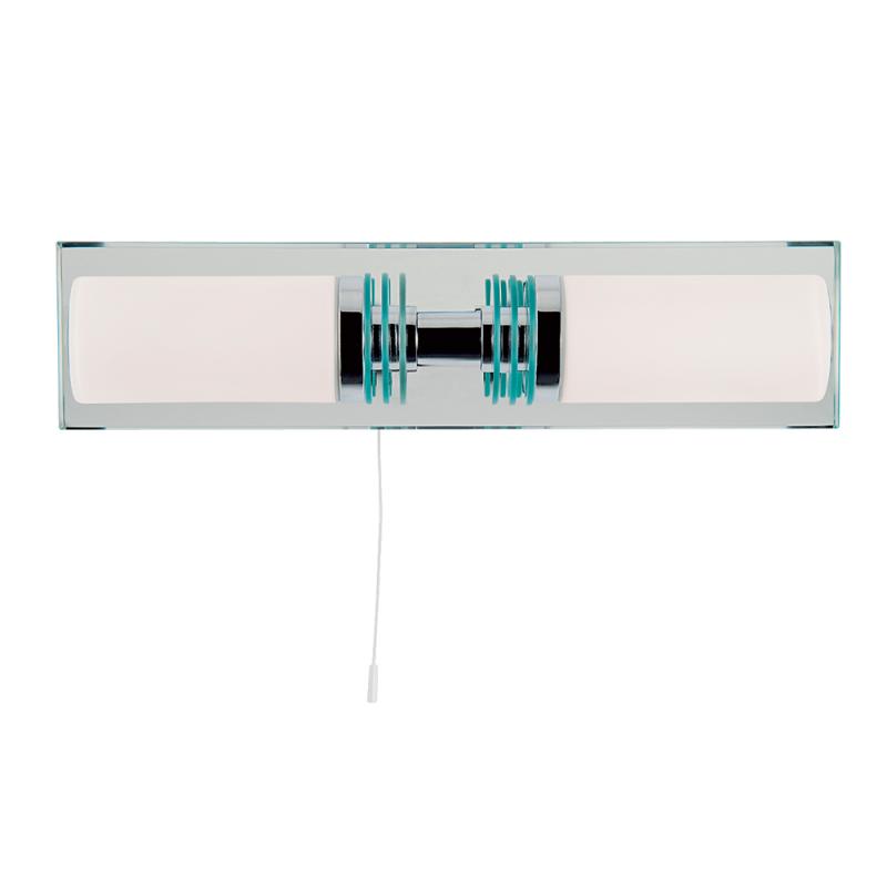 Searchlight Elise Doppel-Wandleuchte - Verchromt Mit Kristalltropfen, 2x G9, 17 Cm Höhe, Dimmbar